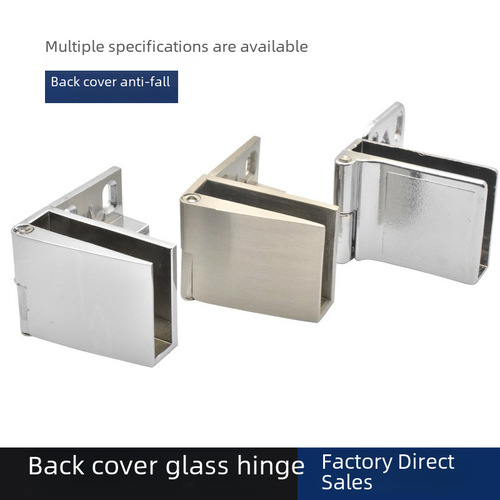 90-degree no-drill glass cabinet door hinge wine cabinet door clamp frameless stainless steel accessories glass hinge bottom seal