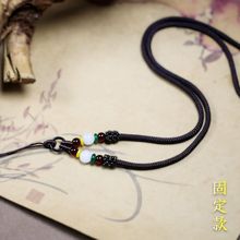 翡翠项链挂绳黄金男女玉佩玉坠平安扣吊坠发绳子挂件绳颈绳