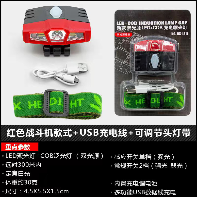 Lámpara de captura de inducción transfronteriza infrarroja USB cargada sombrero de captura