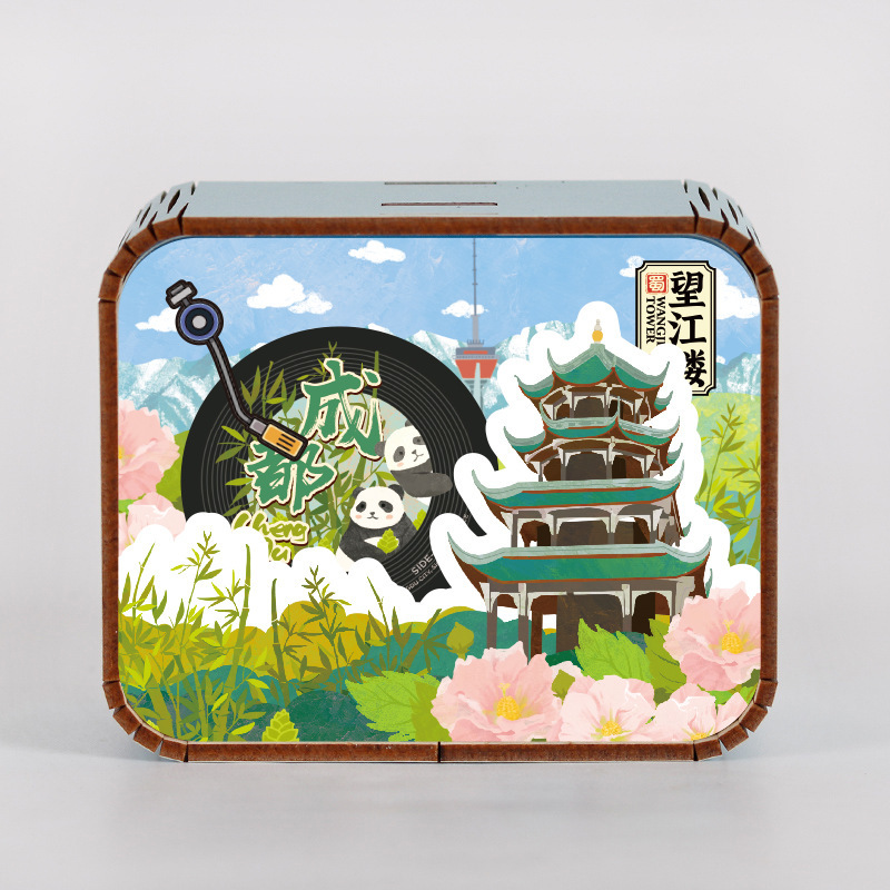 オリジナルアモイ重慶南京西安都市動態オルゴールオルゴールオルゴール観光記念品|undefined
