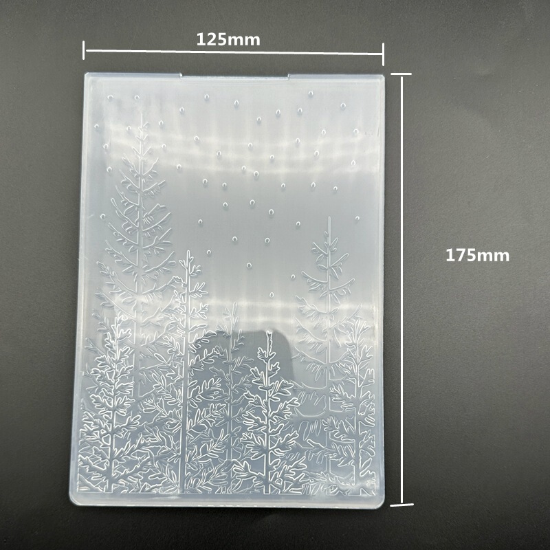 3D プラスチック凹凸エンボス加工テクスチャクリップクリスマス凹凸テンプレートエンボス加工プレートエンボス印刷クリップハンドブックツール|undefined