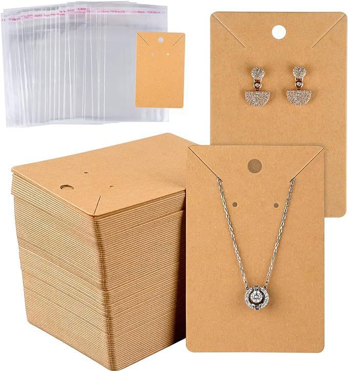 100 hojas de un paquete de tarjetas de cuero transfronterizas 6 * 9 collar en blanco tarjeta de papel joyería tarjeta de papel pendientes tarjeta de papel tarjeta de papel