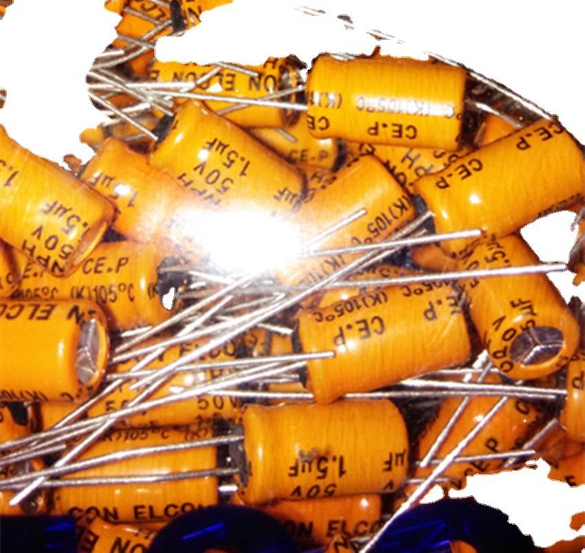 50V1.5UF 1.5UF50V全新原装进口功放音频 无极NP 电解电容6*11