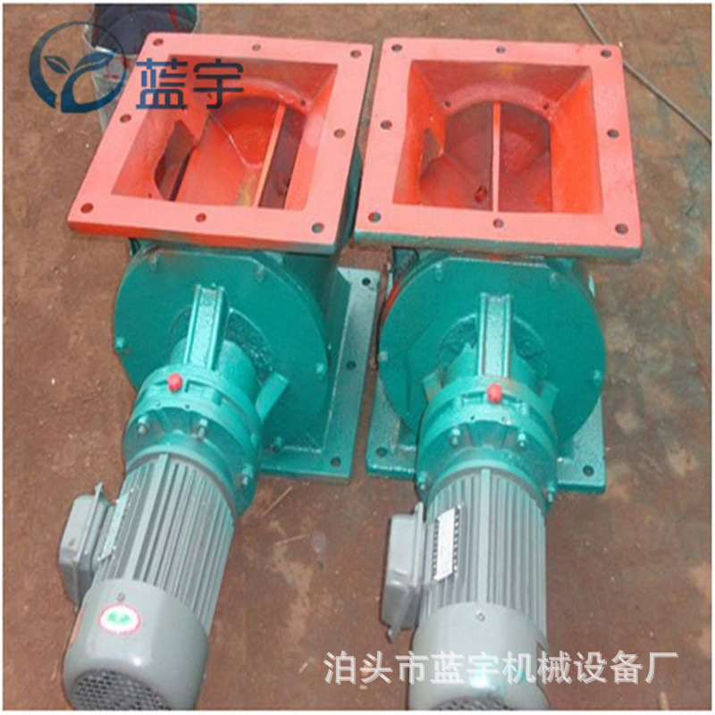 YJD-A/B卸灰阀高度400mm内径300方型圆形电动卸灰阀星型卸料阀