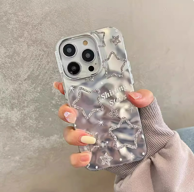 Star Angel elefante manzana 15Promax textura tridimensional de Apple 13/12 caja del teléfono de Apple 11/14 funda blanda