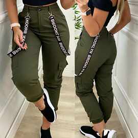 外贸工装女裤欧美运动裤ins风卫裤独立站亚马逊长裤