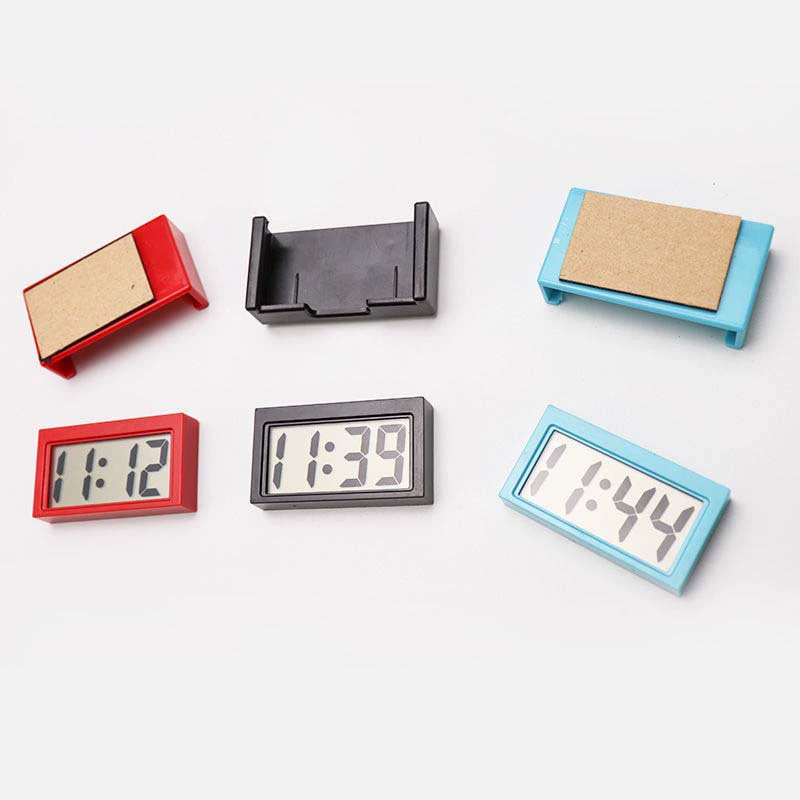 Большой экран дома цифровой дисплей Автомобильные часы вставить электронные мини автомобильные электронные часы