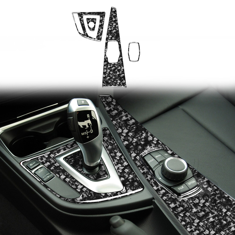 Suitable for 13-16 Bmw New 3 Series F30 3Gt Series F34 Central Control Multimedia Carbon Fiber Forged Modification Accessories
