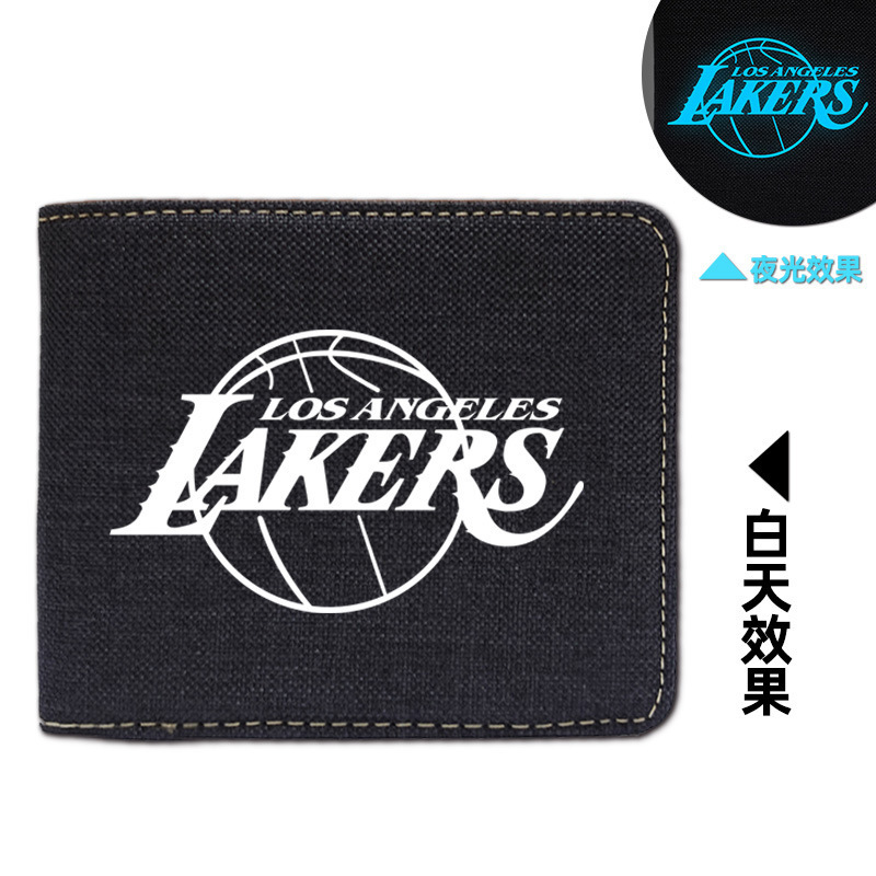 NBA Star Wallet James Wallet Male Youth Creative Stylish Luminous Card Holder Birthday Gift Trend