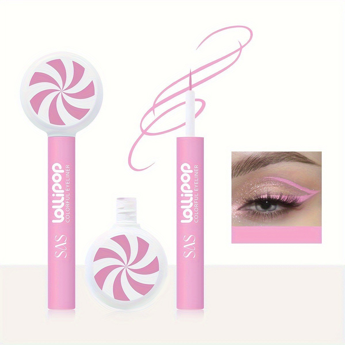 Delineador de ojos de punto transfronterizo de USHAS europeo y americano, impermeable, a prueba de aceite, de secado rápido, no fácil de manchar, delineador de ojos mate SAC011