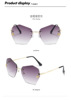 Metal sunglasses, 2022 collection, internet celebrity, wholesale