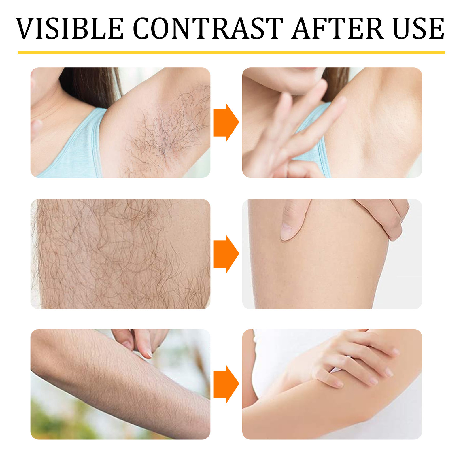 EELHOE Honey&Milk Quick Smooth Cream Achseln, Arme und Beine, milde Haarentfernung für den ganzen Körper_voghion.com