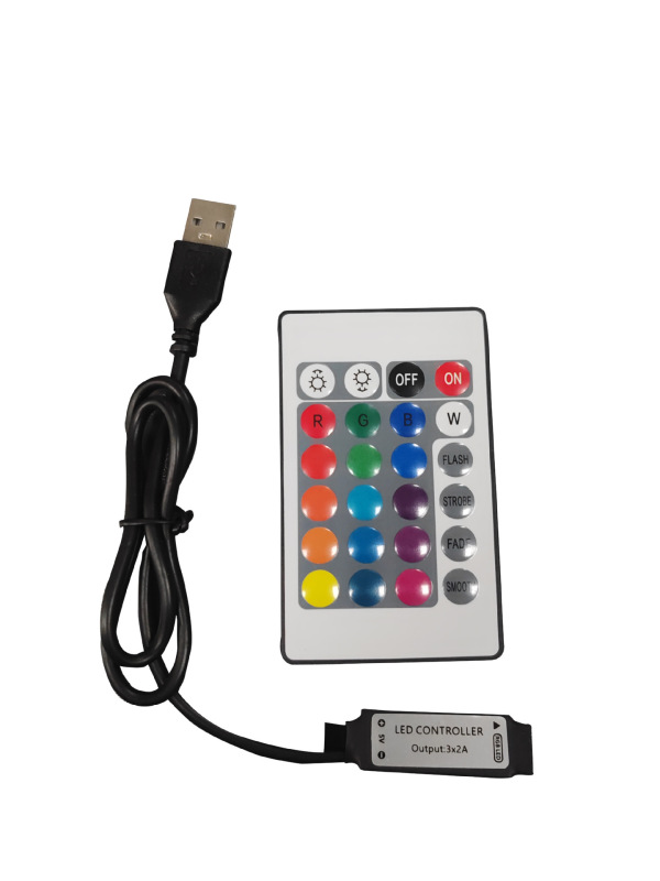 LED ライトストリップ rgb コントローラ RF24 キーアプリ Bluetooth usb44 キータッチセンサーハンドスキャン音楽トーン調光器|undefined