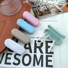 奶油色系简约便些隐形眼镜盒取戴器一体夹子棒子镊子组合工厂批發