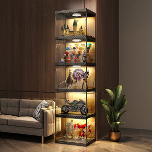 Hand-held Lego Display Cabinet Model Toy Display Shelf Household Doll Gundam Model Transparent Display Box