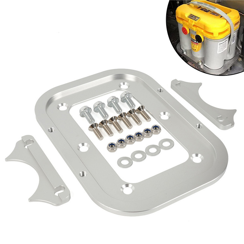 Car Modification Suitable for Optima D34 34/78 Aluminum Battery Trunk Battery Fixing Bracket Cross-Border