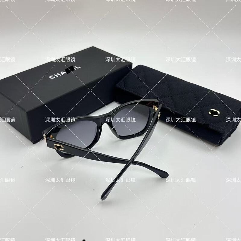 Original Xiaoxiangjia Pearl Ch5482 Square Frame Sunglasses Xiaohongshu Ins Same Style Personalized Mother Sunglasses Sunglasses