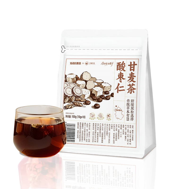源选新款酸枣仁甘麦茶舒缓放松无添加养生茶睡眠困难好眠茶包|undefined