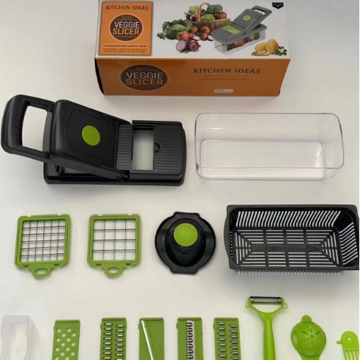 Cortador de verduras multifuncional, rallador y rebanador manual