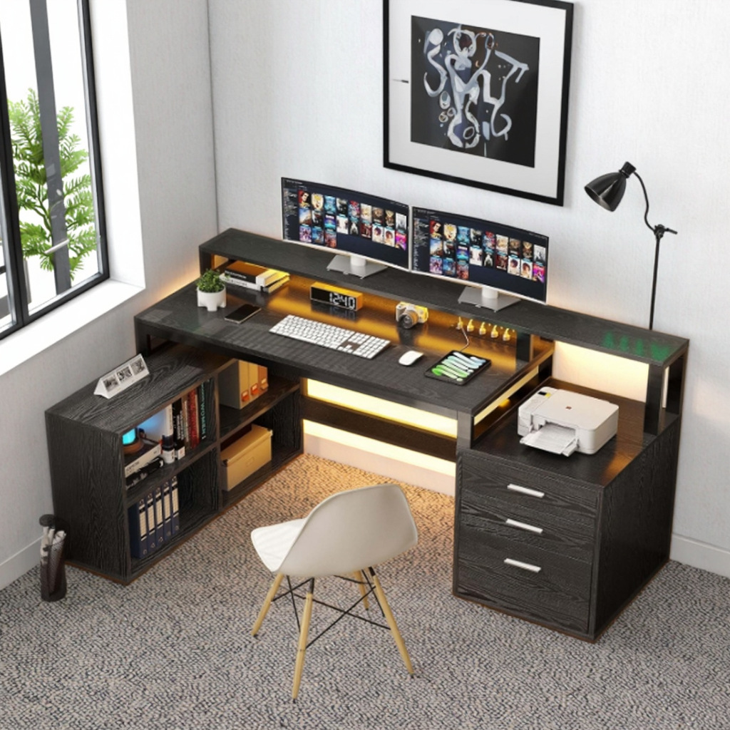 简约卧室电脑多功能家用学习桌卧室书桌学生写字桌