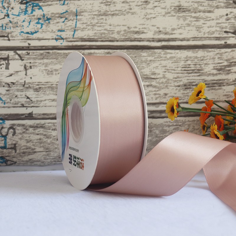 Cinta de satén de doble cara de 4 cm para manualidades, cinta de poliéster, cinta para flores, cinta de seda, cinta para decoración de pasteles, cinta para cajas de regalo, accesorios para el cabello, lazos para regalo image 31