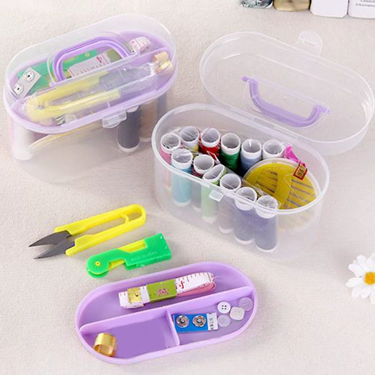Оптовый набор для шитья, 10 предметов, большой домашний органайзер для швейных инструментов, портативная сумка для игл и ниток, фабричное производство