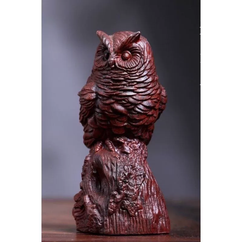 Table handle rosewood, pen, creative arm jewelry, pendant walnut, decorations, owl
