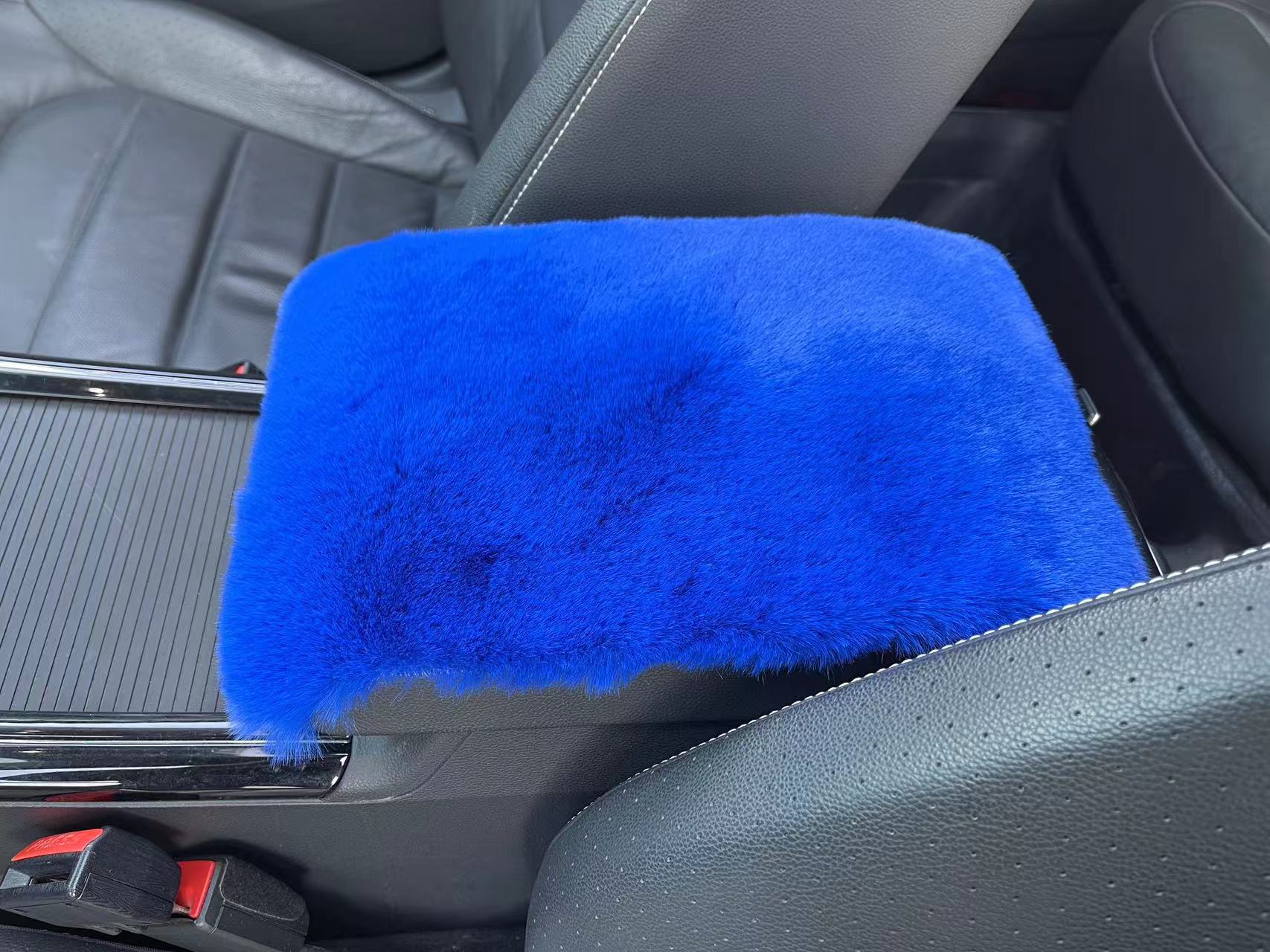 Car Interior, Universal Armrest box pad - blue