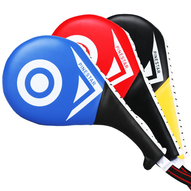 Adult Children Taekwondo Foot Target Boxing Target Sanda Hand Target Training Kick Target Double Leaf Target Chicken Leg Target Foot Board Foot Handle