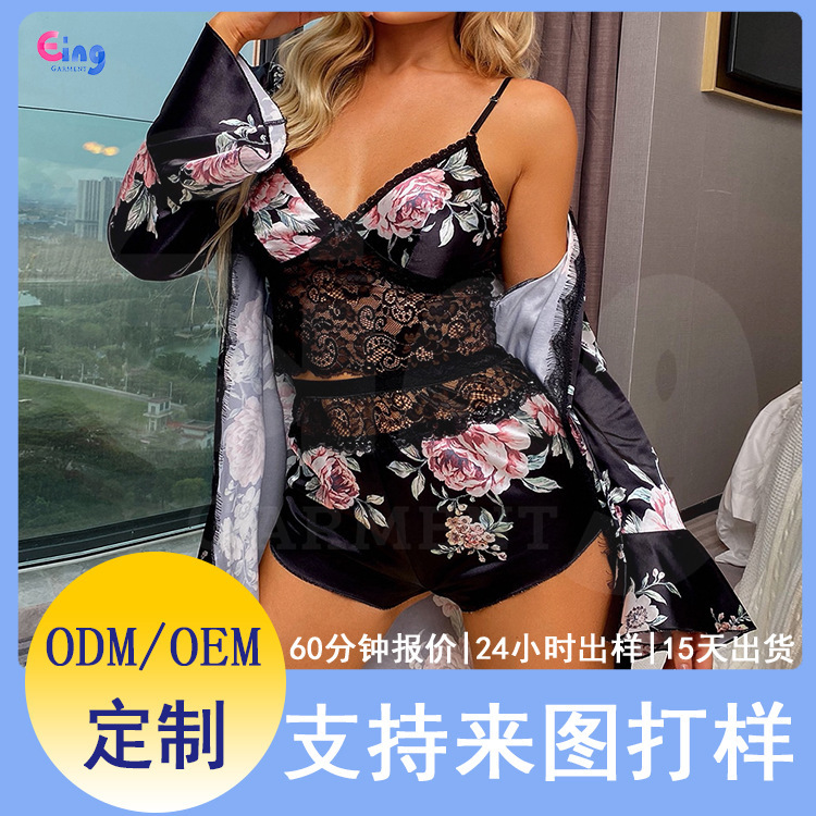 Yiying private custom evening dress pajamas nightgown home clothing factory oem oem support oem