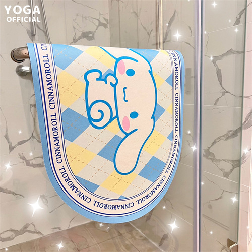 Jade Dog Carpet Sanrio Floor Mat Cartoon Technology Cloth Floor Mat Bathroom Water-Absorbent Quick-Drying Foot Mat Bathroom Carpet
