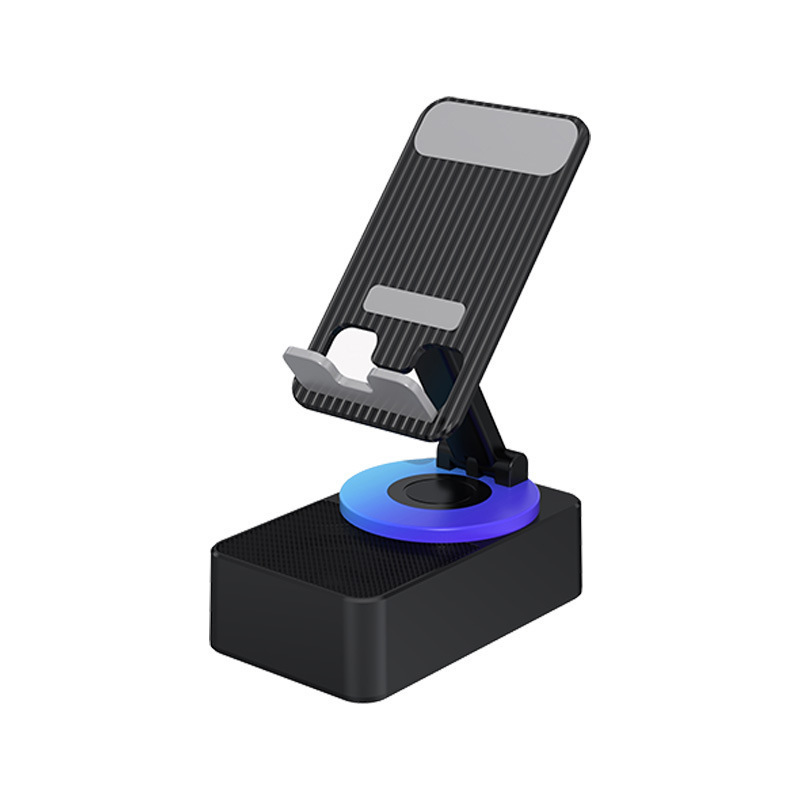 クロスボーダー携帯電話ホルダー Bluetooth オーディオパワーバンク スリーインワン Bluetooth 通話 U ディスク回転可能、伸縮性、折りたたみ可能|undefined