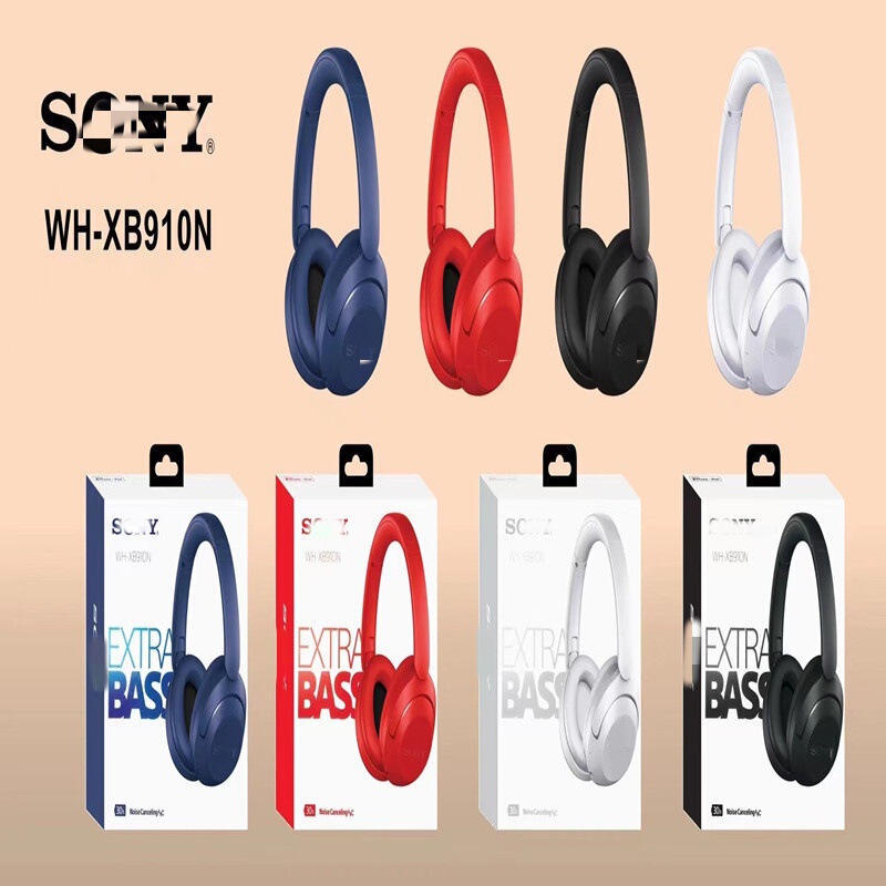 Cross-Border New Wh-Xb910N Head-Mounted Wireless Bluetooth Engraved Version Boxed Subwoofer Headset Cross-Border Logo Cross-Border New Wh-Xb910N Head-Mounted Wireless Bluetooth Engraved Version Boxed Subwoofer Headset Cross-Border Logo