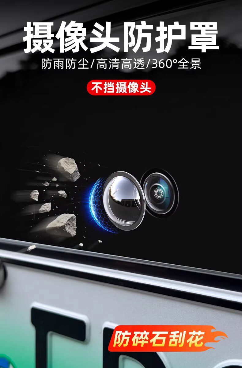 Suitable for Xiaomi Yu7/Su7 Camera Protective Cover 360-Degree Image Lens Cover Transparent Cover Modification Accessories