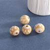 Round beads, carved bracelet with tassels, 16mm, 20mm