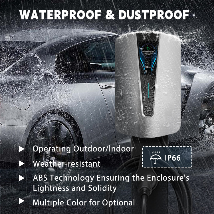 室内/户外新能源汽车智能充电桩即插即用单枪国标7KW家用版 Q8