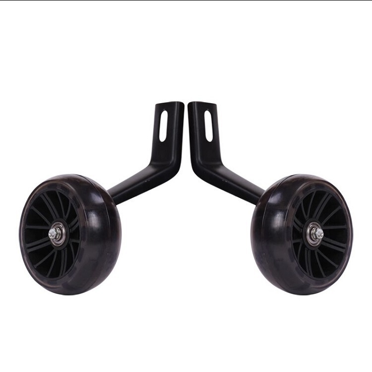 Factory Direct Sales Children's Bicycle Widened Auxiliary Wheels High-Strength T-Type 12-20inch Flashing Auxiliary Wheel Accessories for Cycling