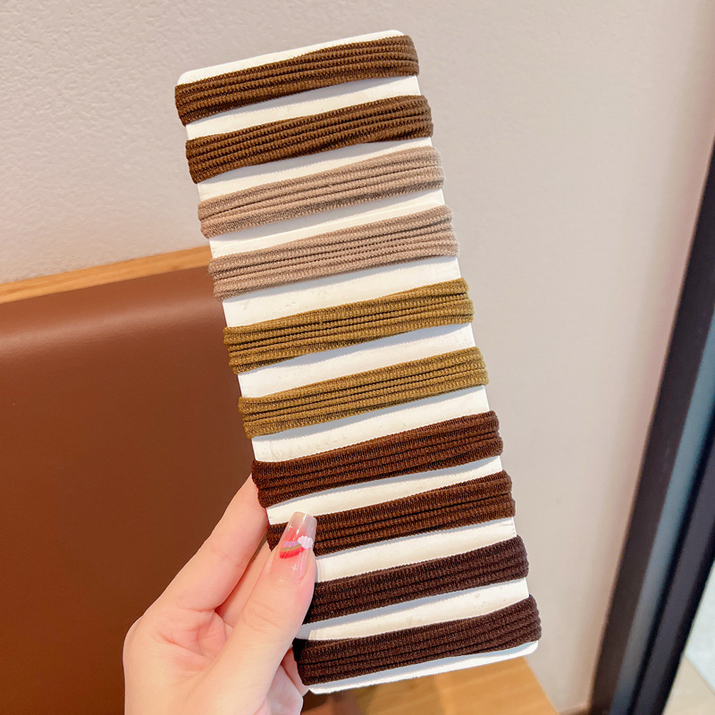 Explosión de alta elasticidad arco de cabello simple de alta toalla de temperamento anillo de cabello de cola de caballo alta anillo de cabello adornamiento para el cabello