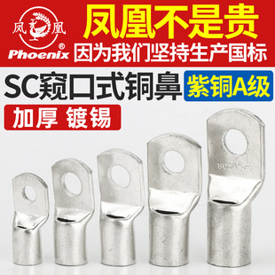 genuine goods Phoenix Terminal SC4/6/8/10/25/70 Peep Type Copper Connector Copper Wire Ear GB Copper Nose