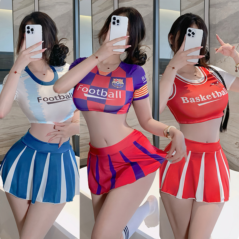 Fan Lei Sexy Underwear Sexy Football Baby World Cup Cheerleading Team Uniform Dead Water Hot Pajamas suit
