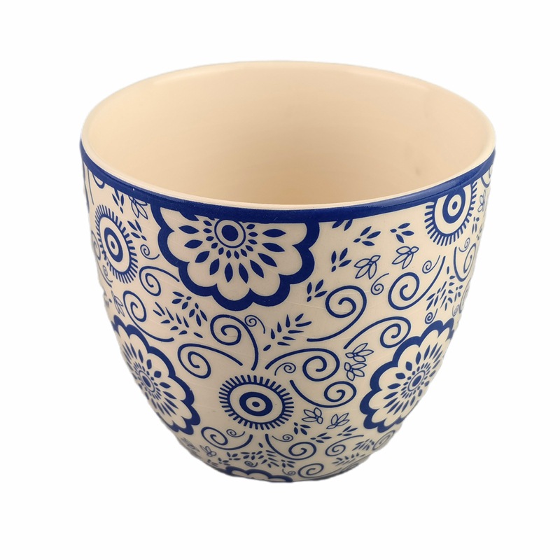 Maceta de celadón de carne, maceta pequeña de plantas verdes, mini maceta de cerámica creativa pintada a mano, maceta simple japonesa de dibujos animados