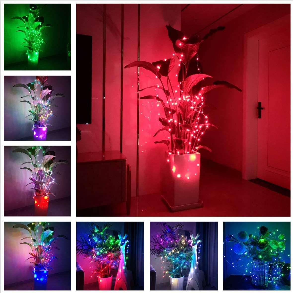 幻彩点控RGB铜线灯串USB防水七彩灯串音乐声控APP控制彩灯氛围灯
