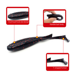 Bionic Soft Bait 8cm/3.4g Fish Shaped Lure Casting Bait Outdoor Fishing Available Casting Bait Manufacturer Wholesale