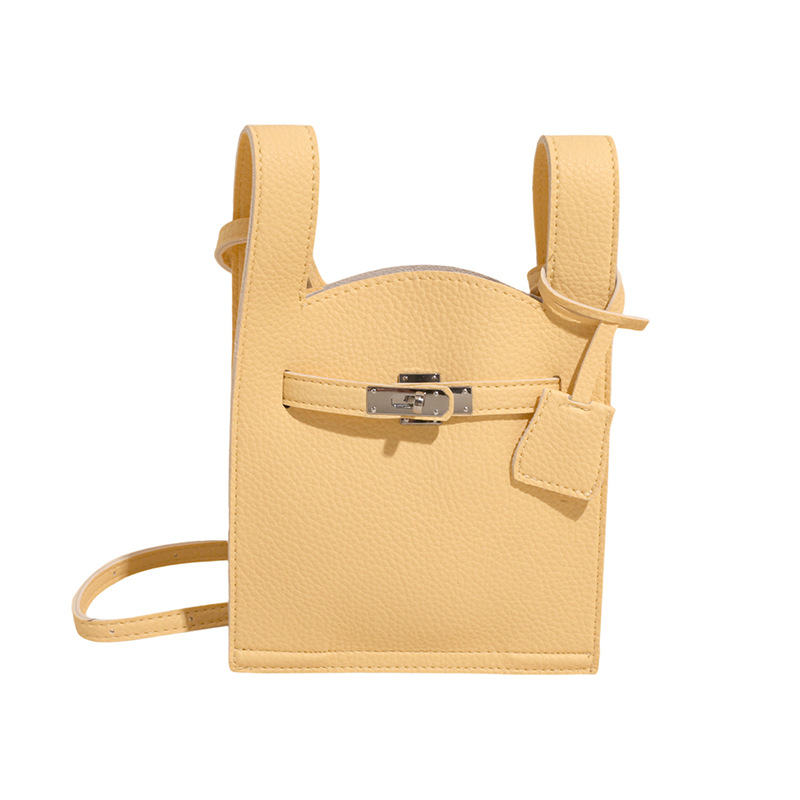 Bolsos populares de este año 2025 primavera y verano nuevo bolso femenino bolso de hombro de diseño de nicho bolso de mensajero con patrón de lichi fresco