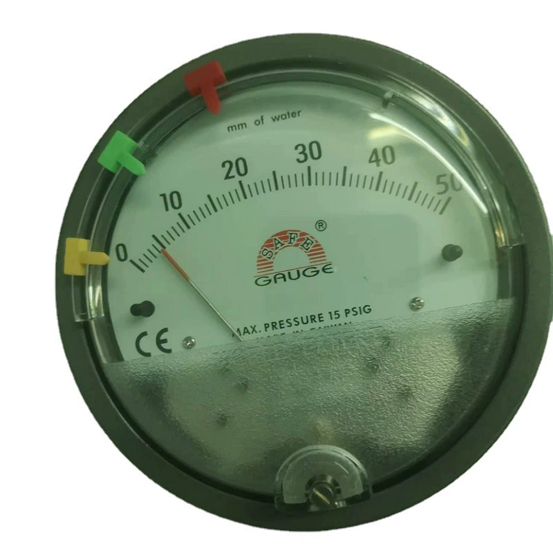 Тайваньский безопасный указатель давления воздуха 0-50 Huaji агент микро манометр отрицательный манометр Дифференциальный манометр