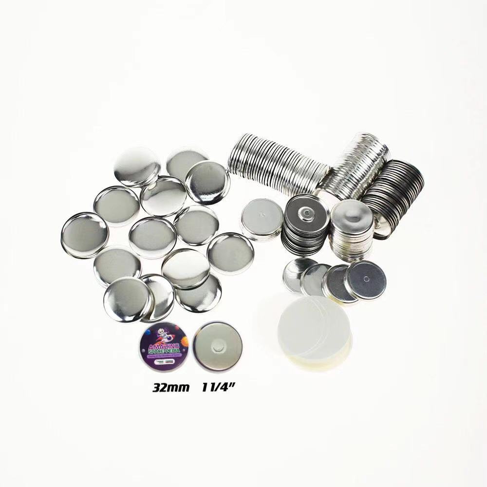 (2개) 공장 직접 판매 32MM 자석 라운드 배지 빈 소모품 냉장고 자석 스탬프 자석 카드 배지 100 세트