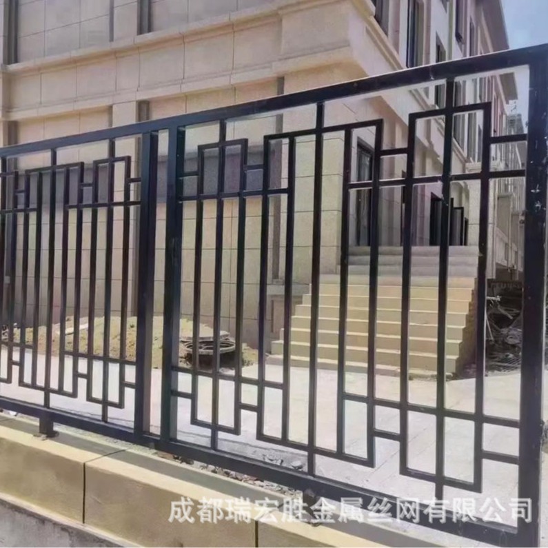 围墙护栏 铁艺围墙栅栏 氟碳漆护栏 围墙栏杆 铁艺护栏