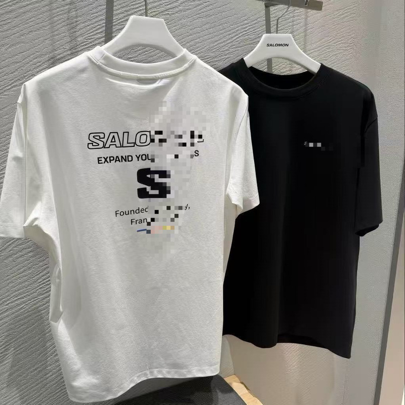 【Cross-Border Hot Sale】26 New Styles Casual Round Neck Couple Sports Cotton Short Sleeve Fashion Printed Versatile T-Shirt Simple