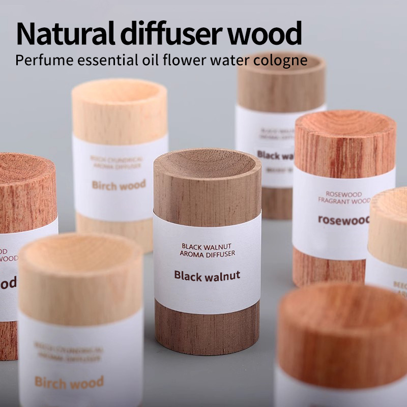 Cylindrical Spread Wood Essential Oil Special Home Decoration Beech Wood Non-fire Aromatherapy Pendant Indoor Desktop Small Wood Stack