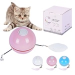 Новый электрический кот игрушка LED лазер перо Дразнить мяч кошки китти Самостоятельная кошачь зарядка Скульптура статьи